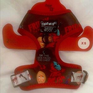 Sassy Woof Friday The 13th Dog Harness (XS)